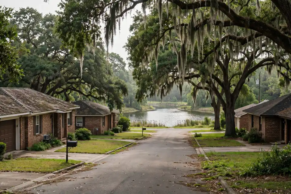 Roof inspection in Lakeview Homes, Channelview, TX — lakeside live-oak street
