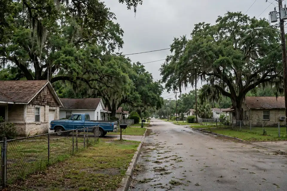 Roof inspection in Old River Manor, Channelview, TX — 1970s ranch subdivision