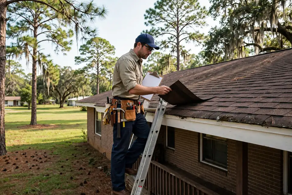 Inspección Anual de Mantenimiento del Techo in Lakeview Homes, Channelview, TX
