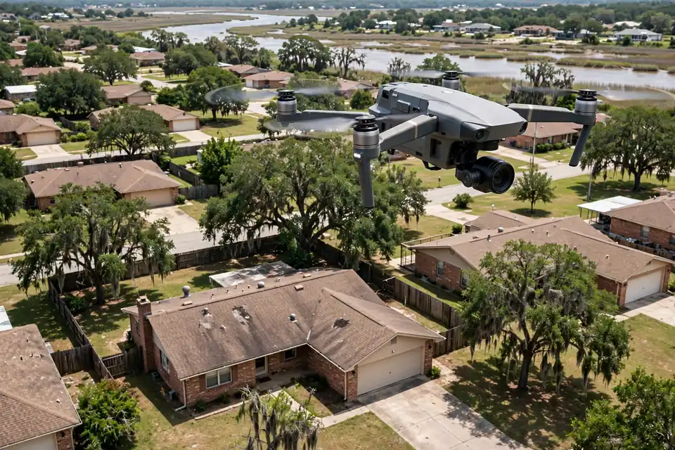 Inspección del Techo con Dron in Old River Terrace, Channelview, TX