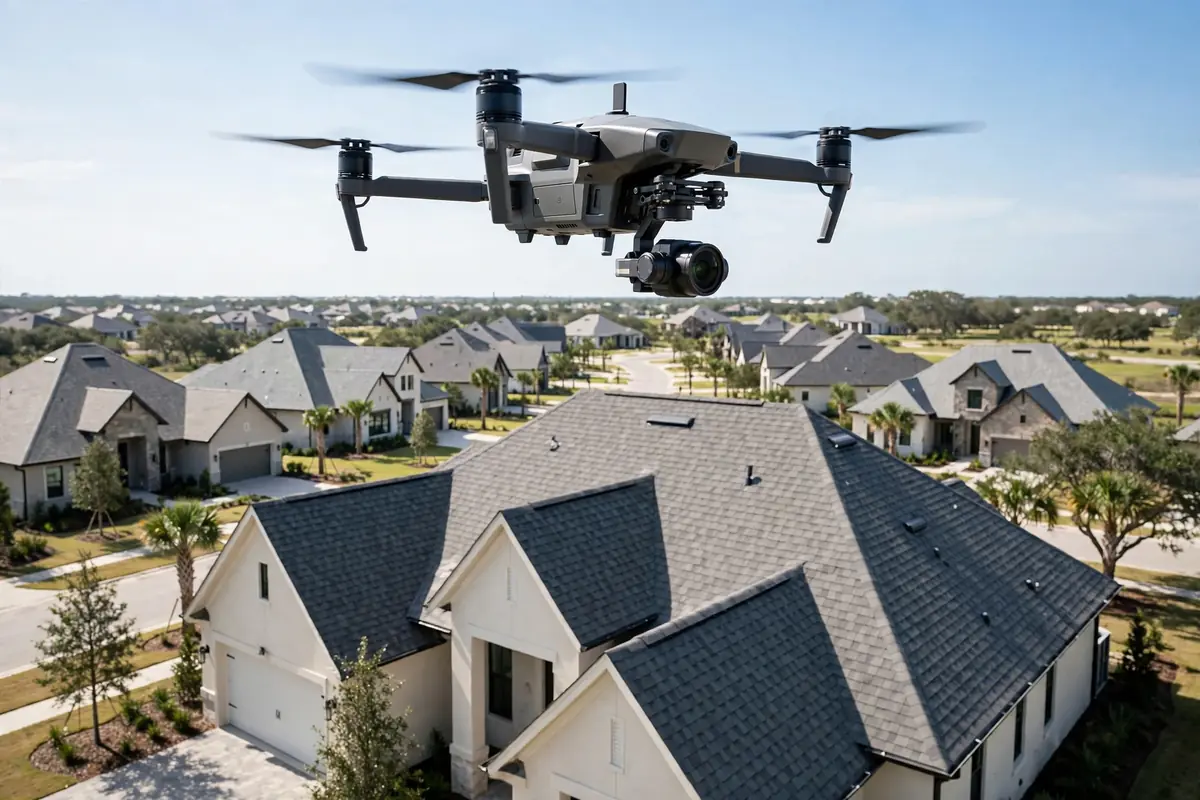 Inspección del Techo con Dron in Sonoma Ranch, Channelview, TX