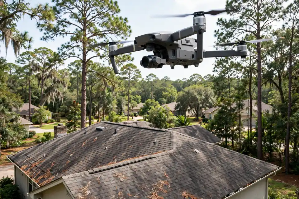 Inspección del Techo con Dron in Sterling Forest, Channelview, TX