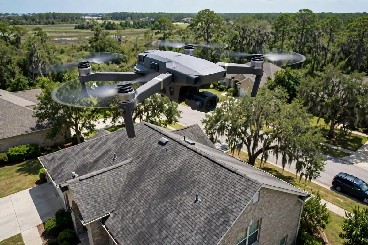 Inspección del Techo con Dron in Sterling Green South, Channelview, TX