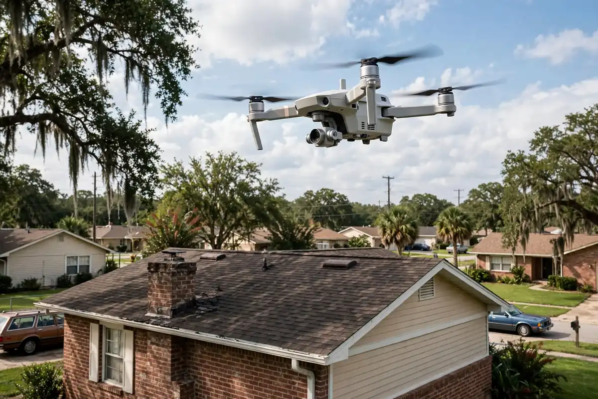 Inspección del Techo con Dron in Sterling Green, Channelview, TX