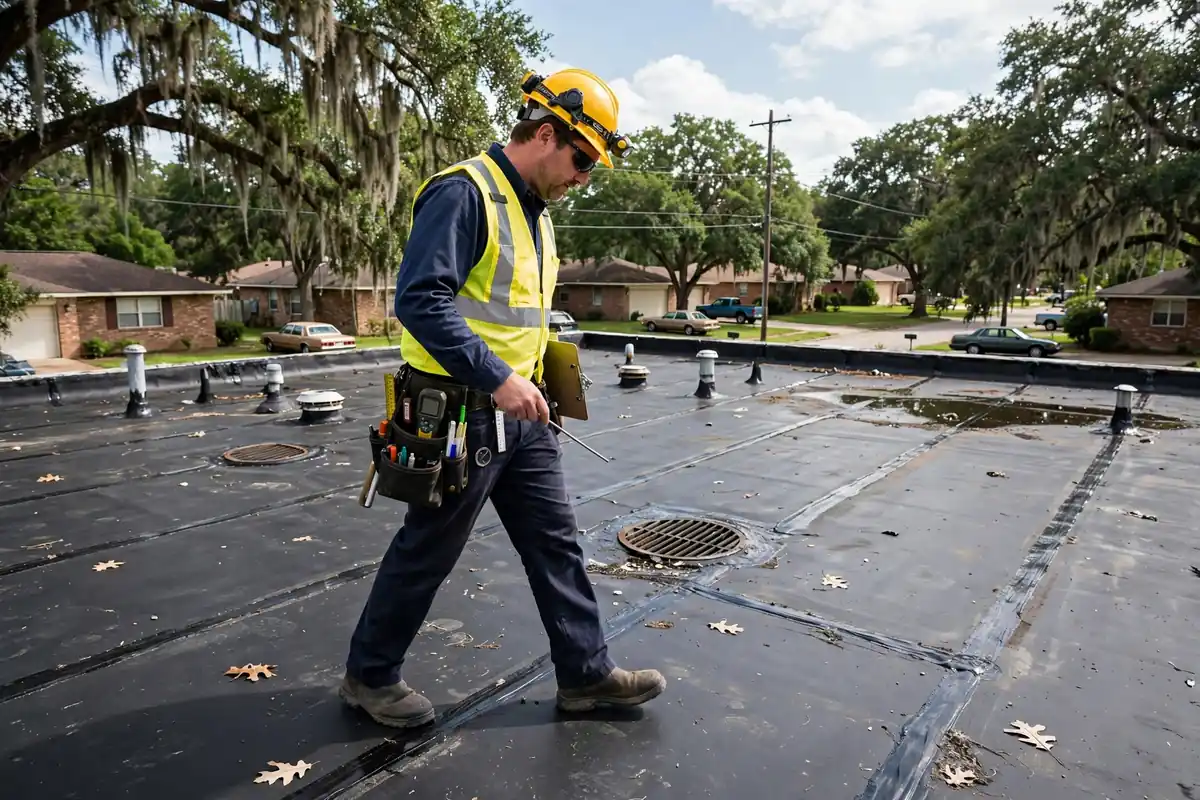 Inspección de Techo Plano in Channelwood, Channelview, TX