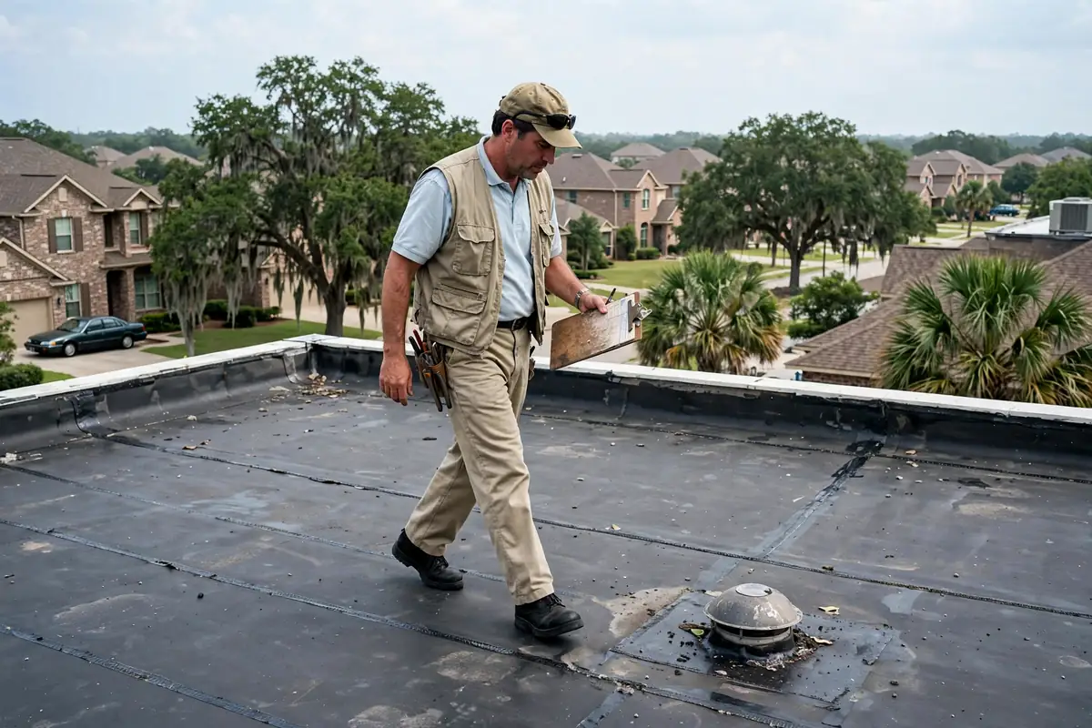 Inspección de Techo Plano in Rancho Verde, Channelview, TX