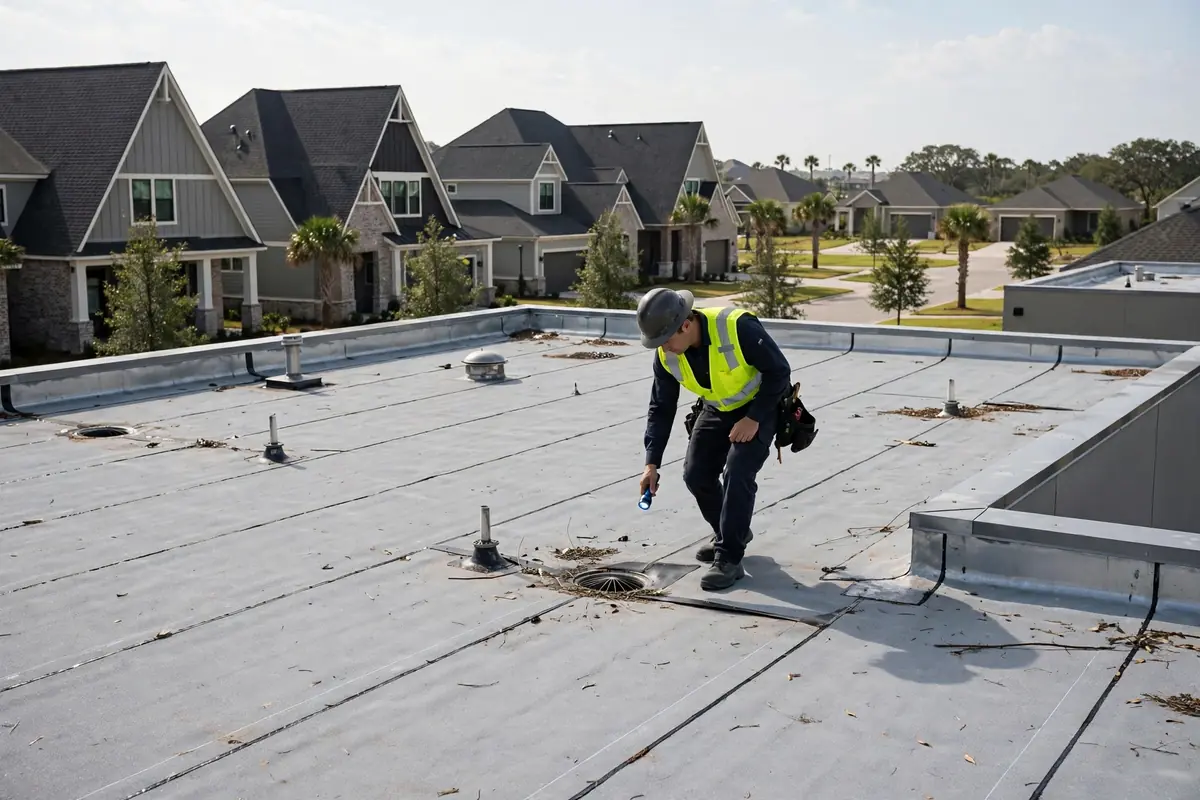 Inspección de Techo Plano in Sonoma Ranch, Channelview, TX