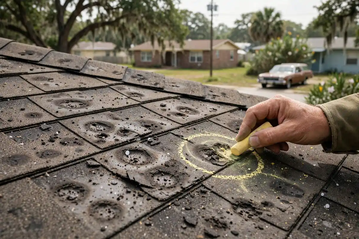 Inspección de Daños por Granizo in Old River Manor, Channelview, TX