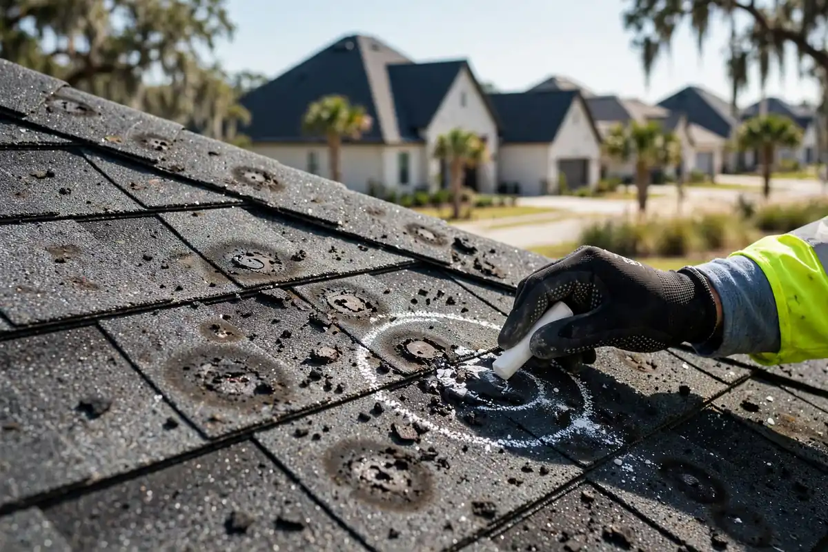 Inspección de Daños por Granizo in Sonoma Ranch, Channelview, TX