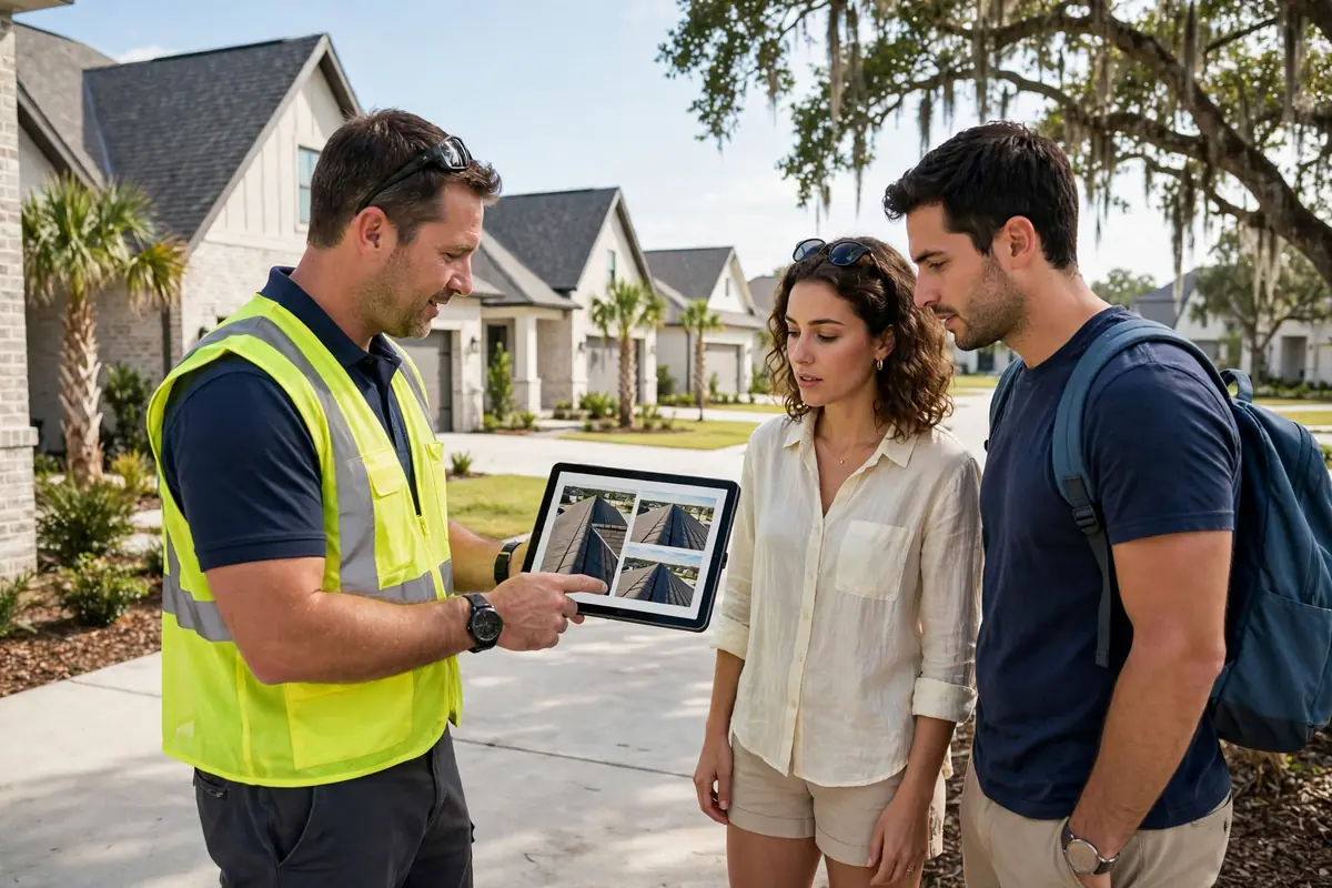 Inspección del Techo Antes de Comprar in Sonoma Ranch, Channelview, TX