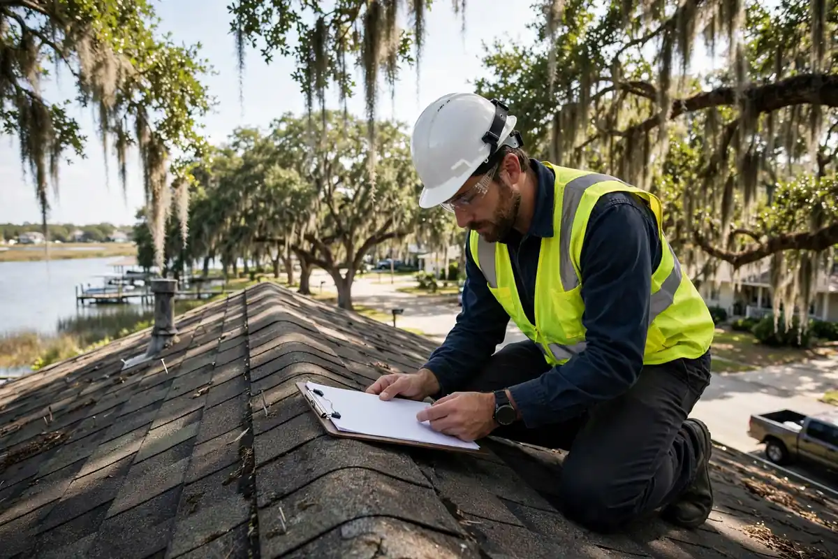 Inspección de Certificación del Techo in Lakeview Homes, Channelview, TX