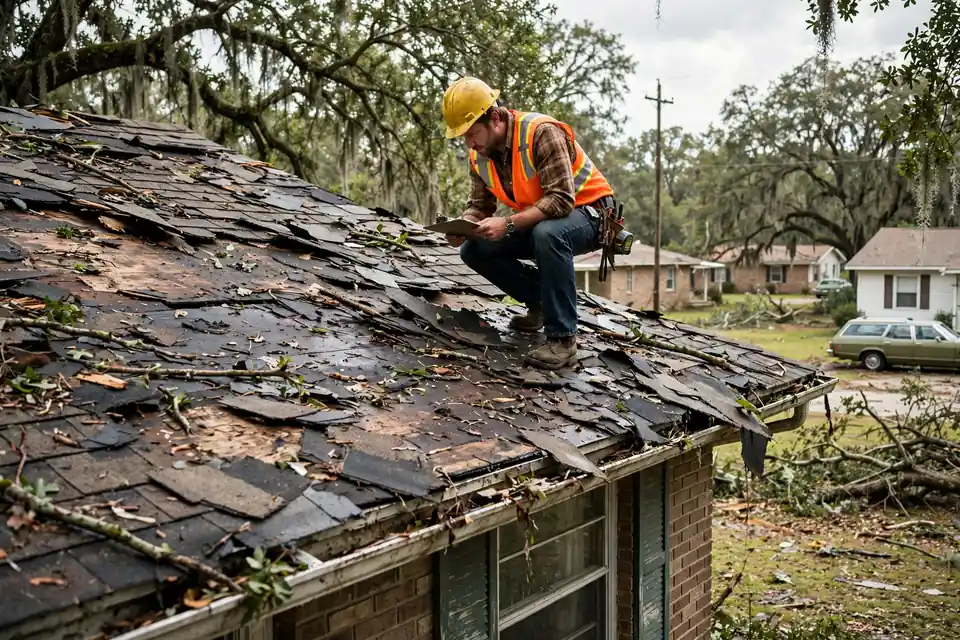 Inspección de Daños por Tormenta in Old River Manor, Channelview, TX