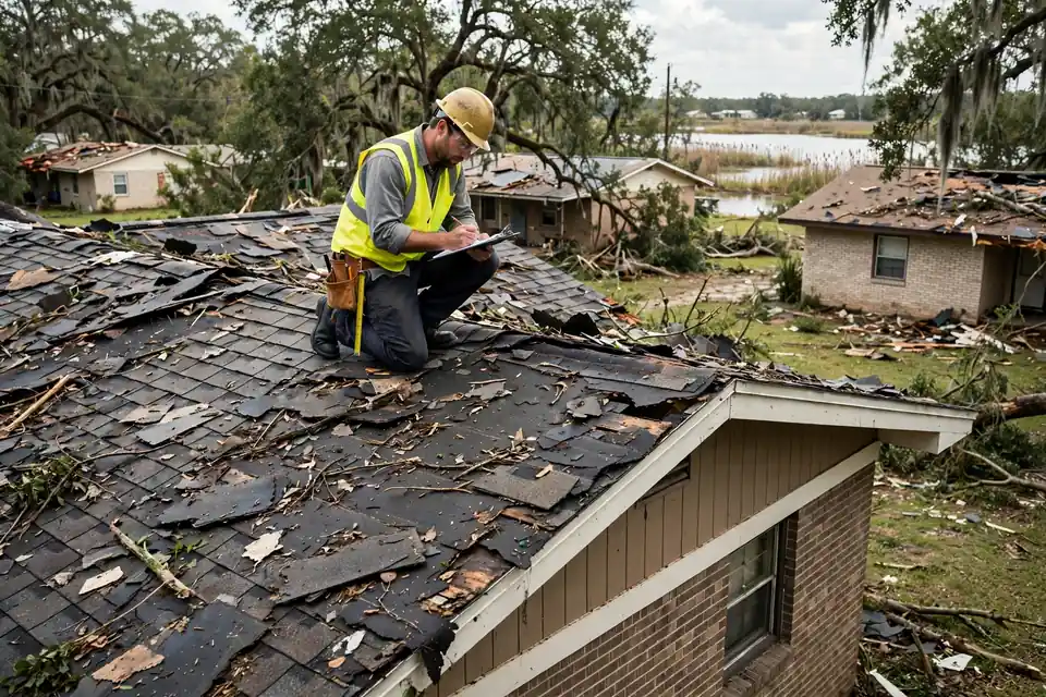 Inspección de Daños por Tormenta in Old River Terrace, Channelview, TX