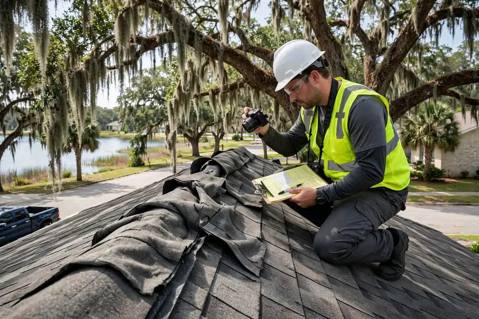 Inspección de Daños por Viento in Lakeview Homes, Channelview, TX